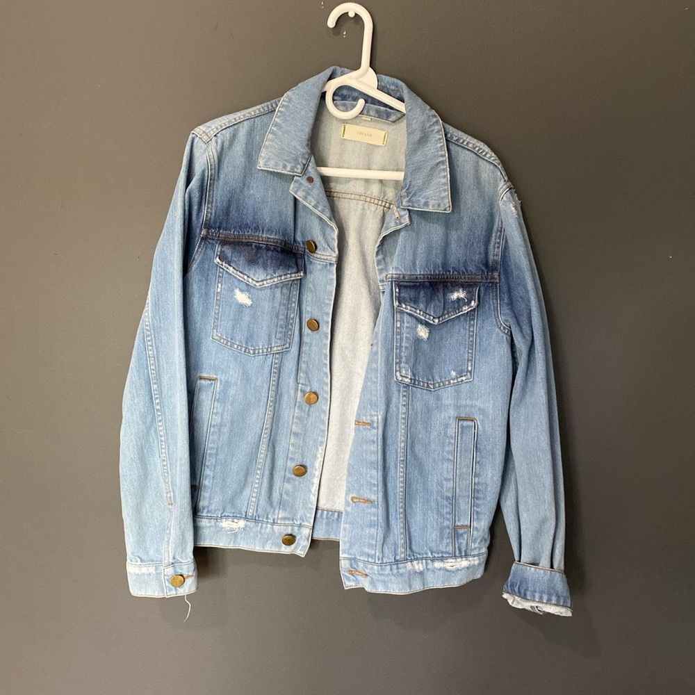 J Brand Distressed Denim Jacket